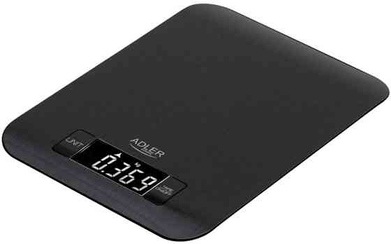 Весы кухонные Adler AD 3183 black 5 кг черные Київ