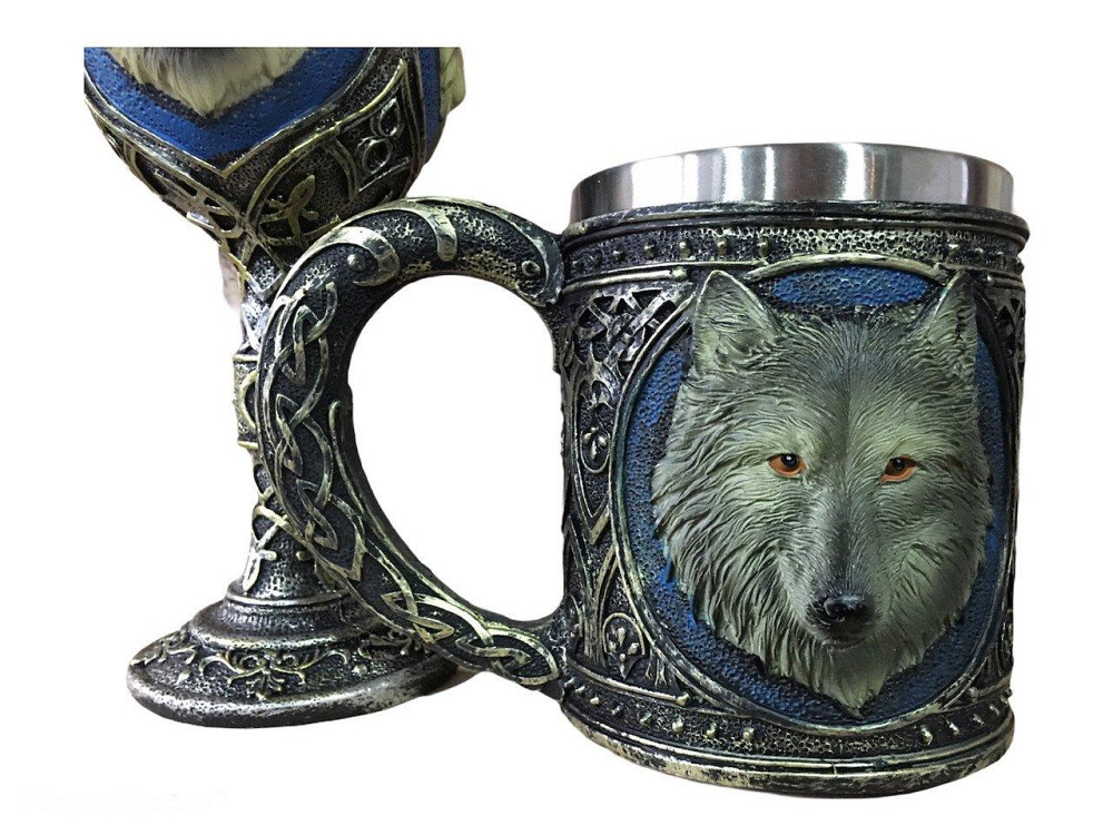 Подарочный набор Кружка Бокал 3 Волк Подарок Київ - зображення 3
