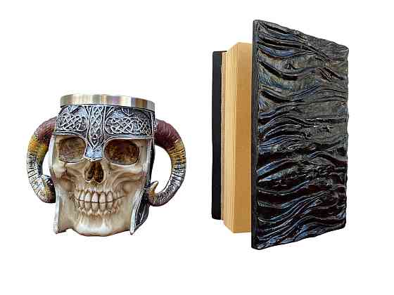 Подарочный набор Кружка 3 Рогатый Череп и Блокнот 3 «Книга, смотрящая в ответ» Киев