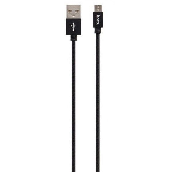 Кабель Hoco X35 Premium USB to Micro 0.25m Black Харків - зображення 4