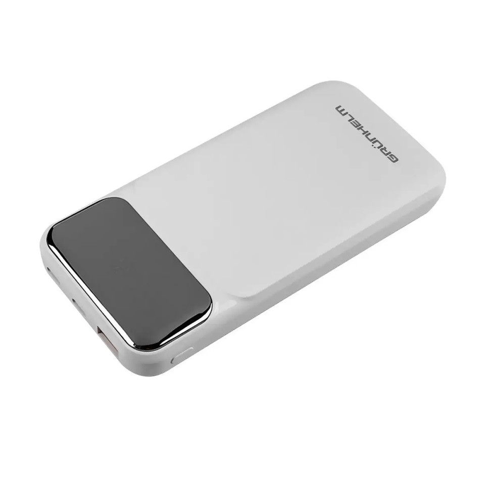 Повербанк Power bank Grunhelm GP-10WQC 10000 mAh белый Киев - изображение 3