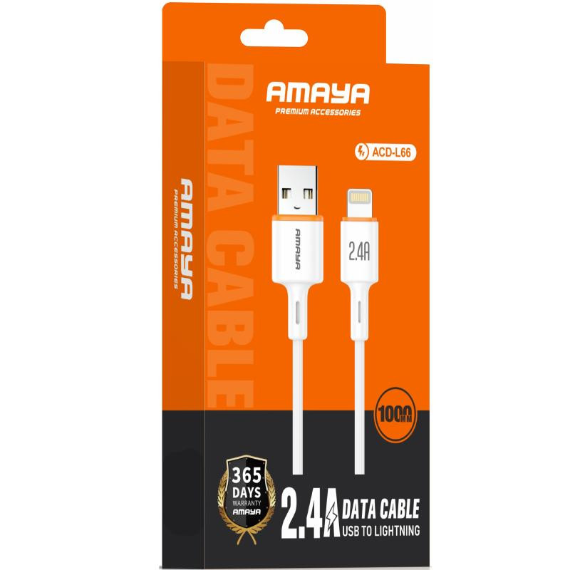 Уценка Дата кабель Amaya L66 USB to Lightning 2.4A (1m) Херсон - зображення 2