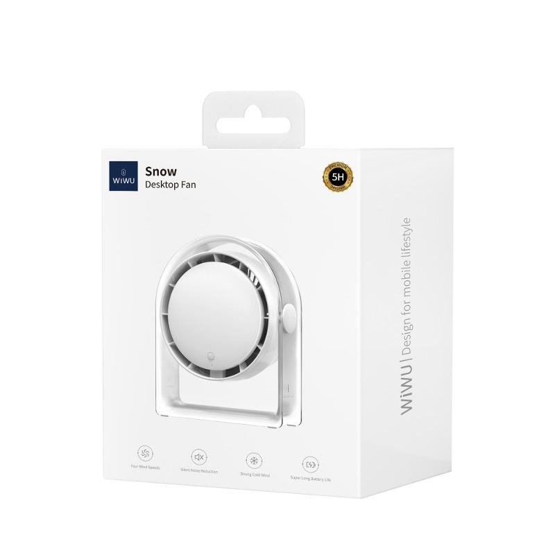 Уценка Портативный вентилятор WIWU WI-FS07 Snow desktop fan Херсон - зображення 3