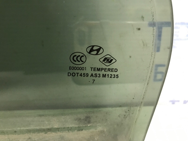 Стекло двери задней левой (форточка) Hyundai Santa fe CM 2.7 БЕНЗИН G6EA 2005 (б/у) Київ - зображення 3