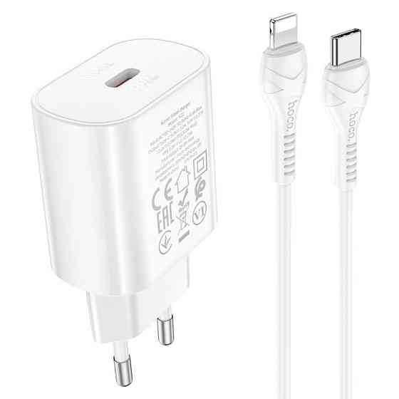 СЗУ Hoco N22 Jetta PD25W (1USB-C) + кабель Type-C to Lightning Херсон