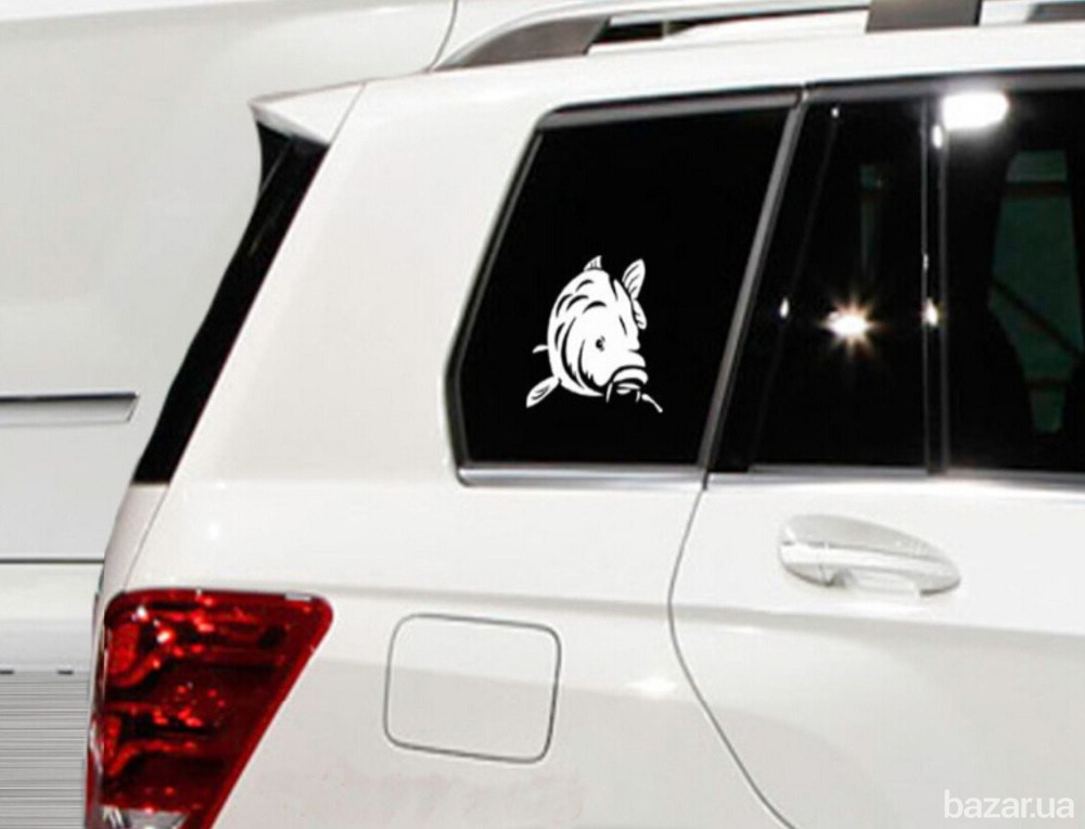 Наклейка на авто Карп Чёрная Борисполь - изображение 4