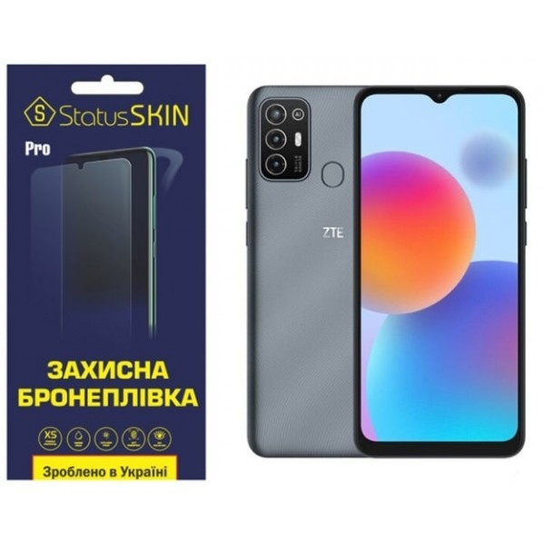 Поліуретанова плівка StatusSKIN Pro на екран ZTE Blade A52 Глянцева (Код товару:25943) Харків - зображення 2
