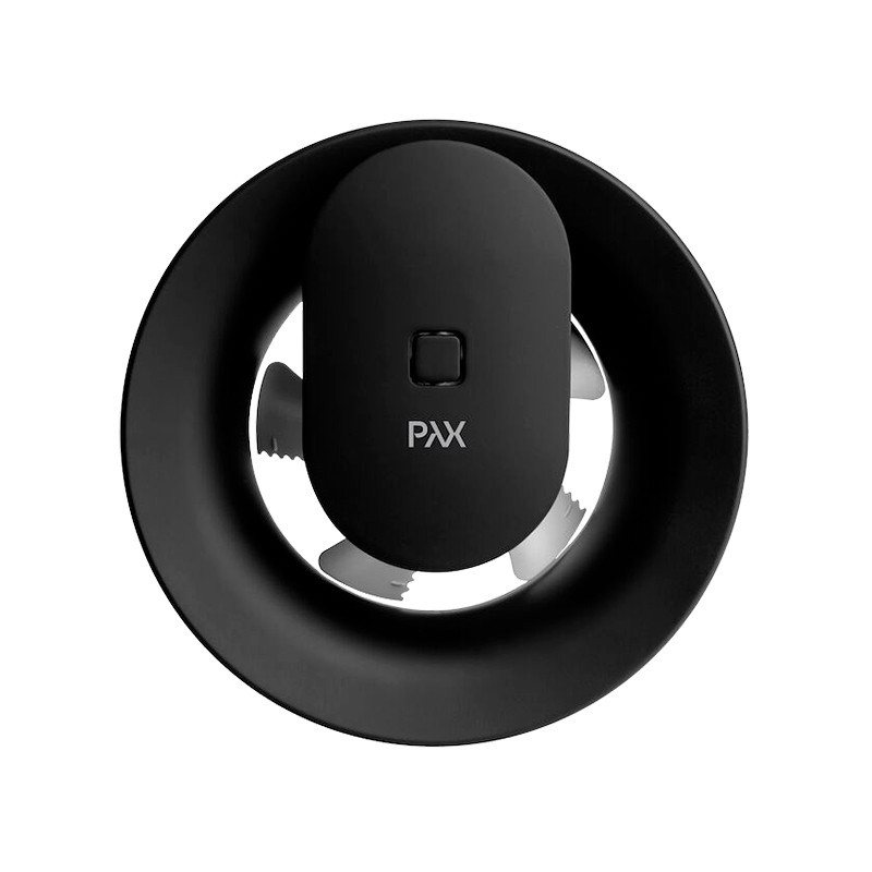 Умный вытяжной вентилятор PAX NORTE black черный 110 м3/час для ванной комнаты SMART (управление сма Киев - изображение 2