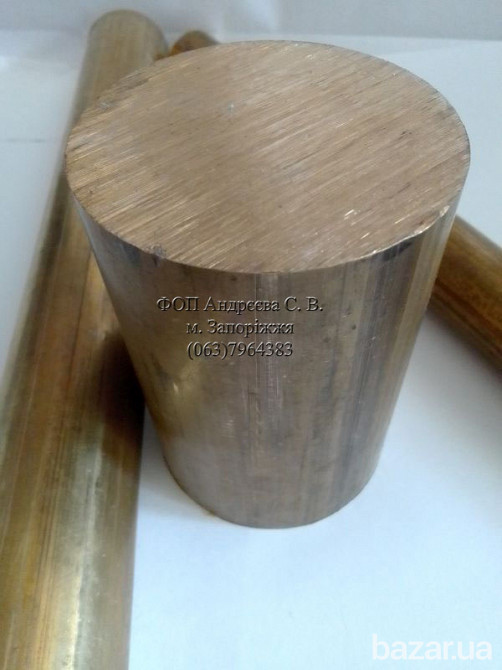 Прутки латунные ЛС59-1 круг и шестигранник, Л63 круг диам. 30 - 160 мм Запоріжжя - зображення 1