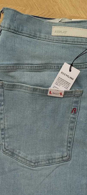 Продам голубые джинсы REPLAY Baggy, Модель WB 520,000 M3DF604 Новые! Київ - зображення 1