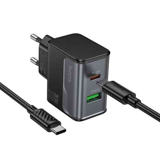 СЗУ Hoco CS73A Star Speed PD30W+QC3.0 (1USB-A/1C) + кабель Type-C to Type-C Херсон
