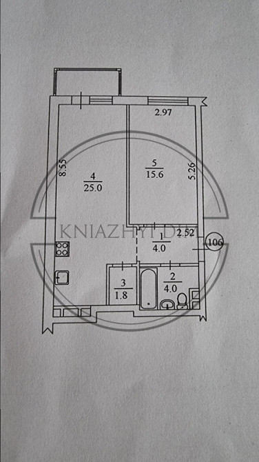 Большая 1к. квартира на Левобережной, Туманяна № 21140590 Киев - изображение 5