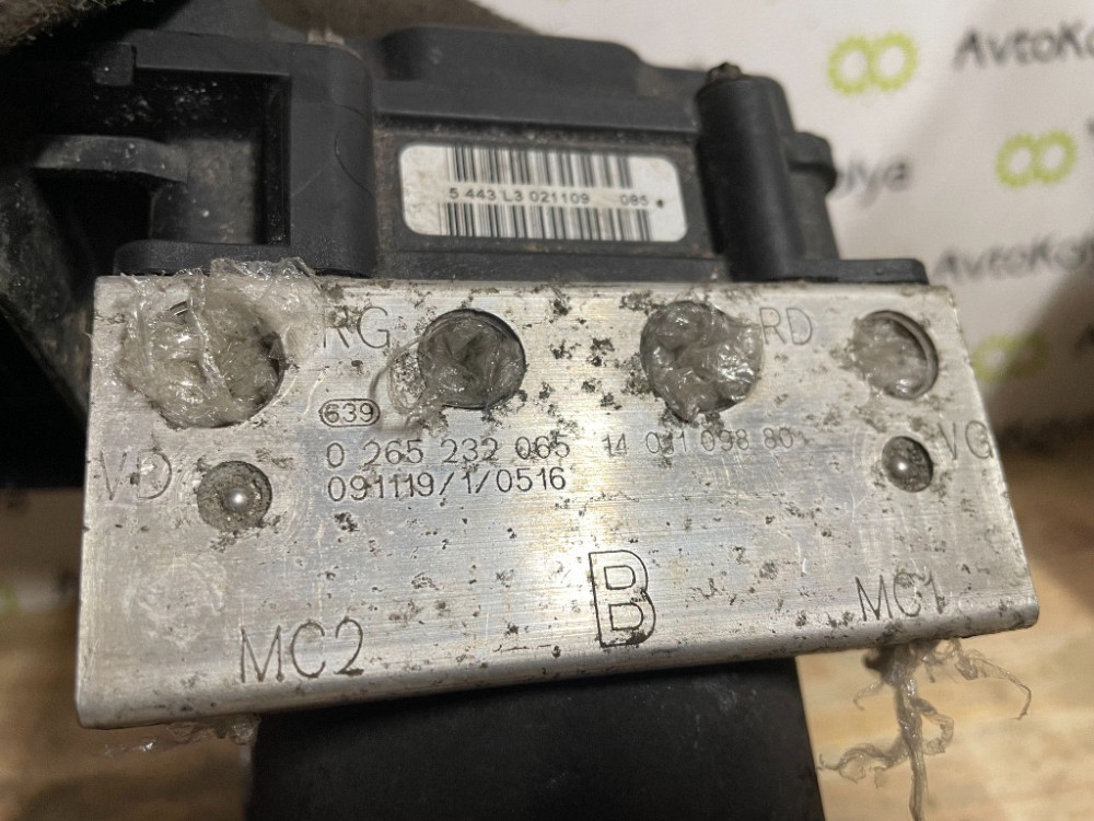 Блок ABS Peugeot Expert 2007-2016 (0265232065) Ковель - зображення 4