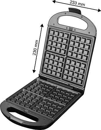 Бутербродница ECG S 4310 QUATTRE 1200 Вт черная Київ
