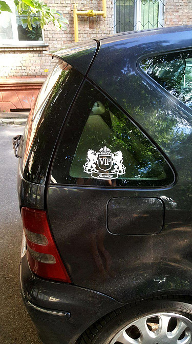 Наклейка на авто VIP 2 шт Белая светоотражающая Киев - изображение 5