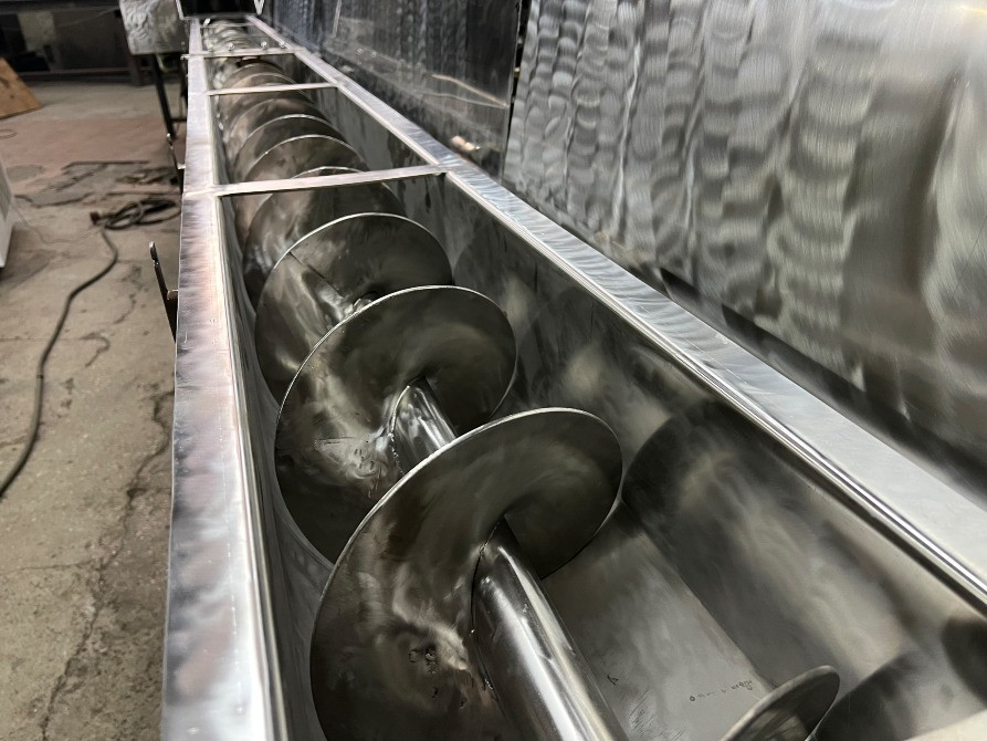 Желобовые шнековые транспортеры из нержавеющей стали 20-30 т.ч. D400мм, L12м, 7,5 кВт Полтава - изображение 3