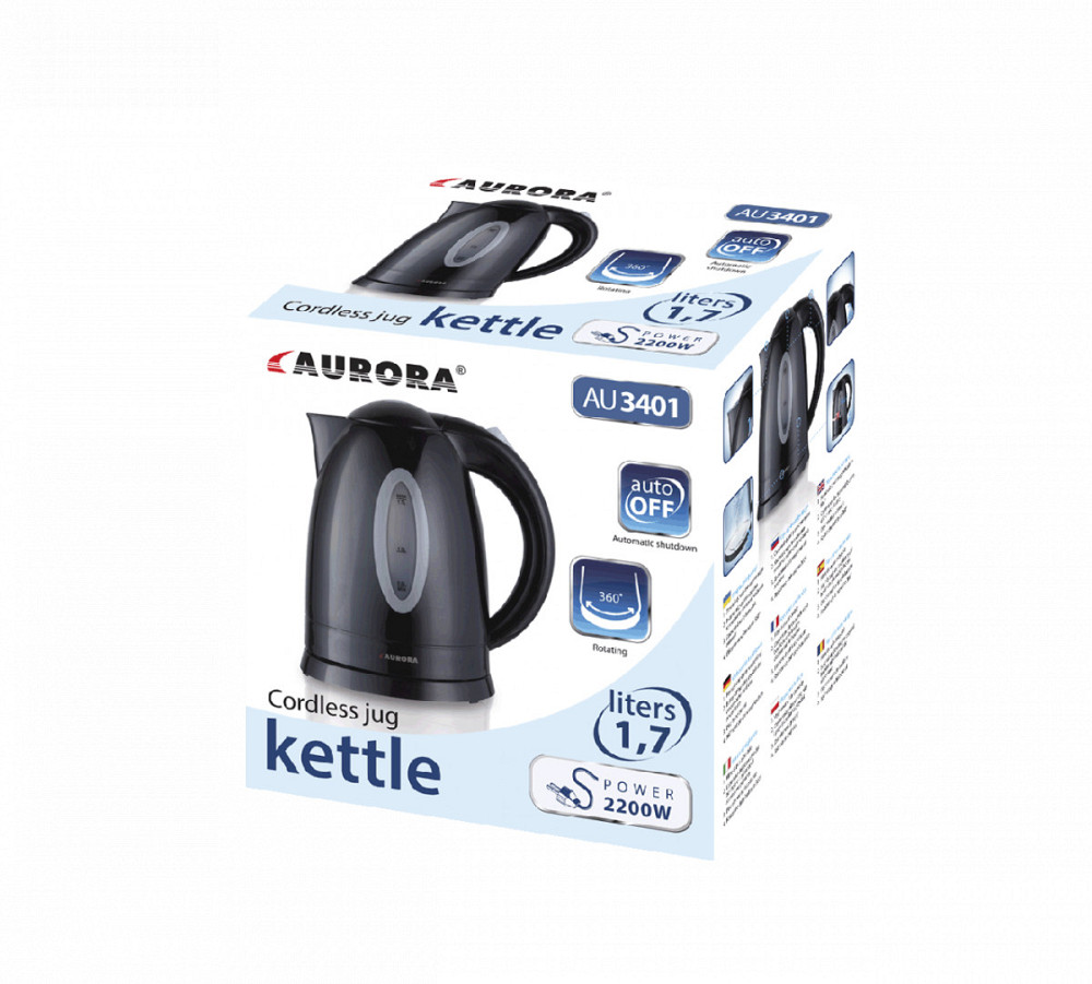 Электрочайник пластиковый Aurora 3401AU Киев - изображение 2