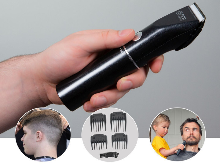 Машинка для стрижки волос в наборе First FA-5676-8 3 Вт черная Київ - зображення 4