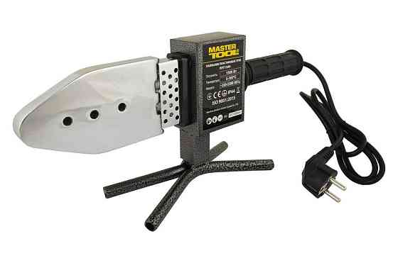 Паяльник для пластиковых труб MASTERTOOL 20-63 мм 1500 Вт/220 V/50 Hz 0-300°С IP44 LED-индикация мет Харків