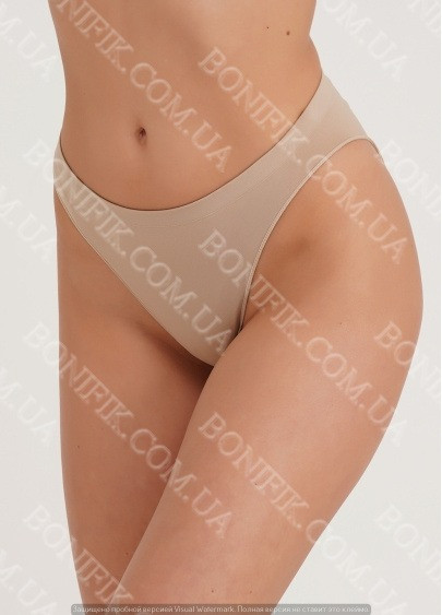 Женские бесшовные бежевые трусы Hi-Leg Briefs Кривой Рог - изображение 3