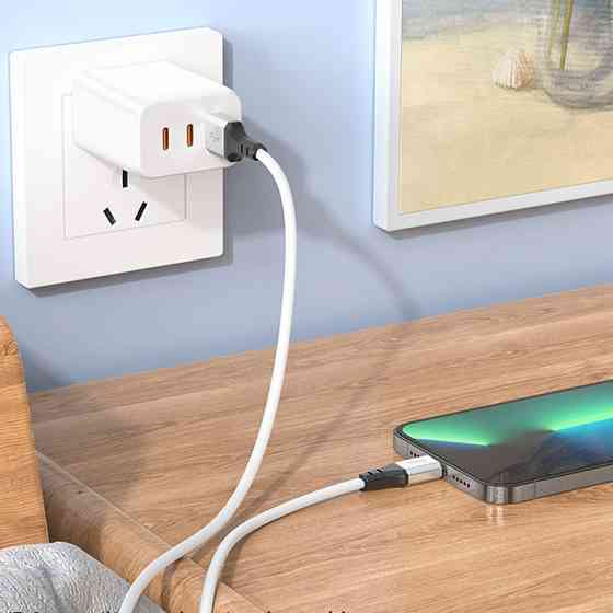 Дата кабель Hoco X86 Spear USB to Lightning (1m) Херсон