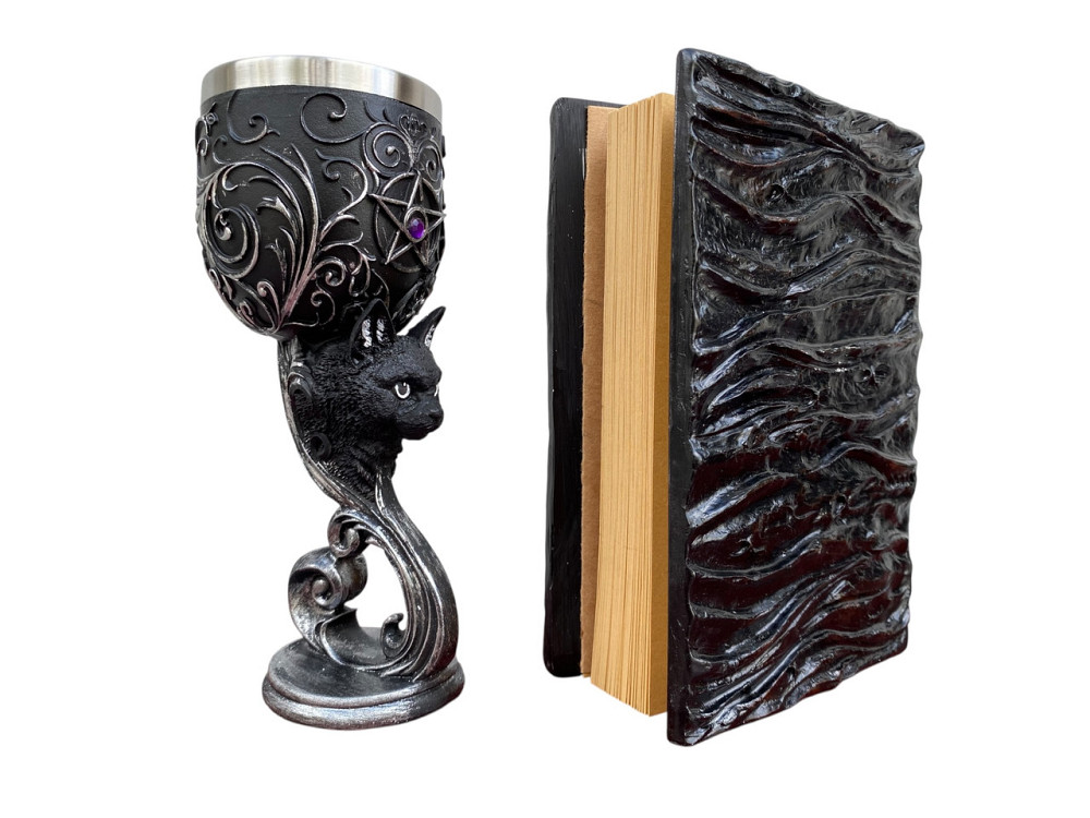 Подарочный набор Бокал 3 Кот и Блокнот 3 «Книга, смотрящая в ответ» Київ - зображення 2