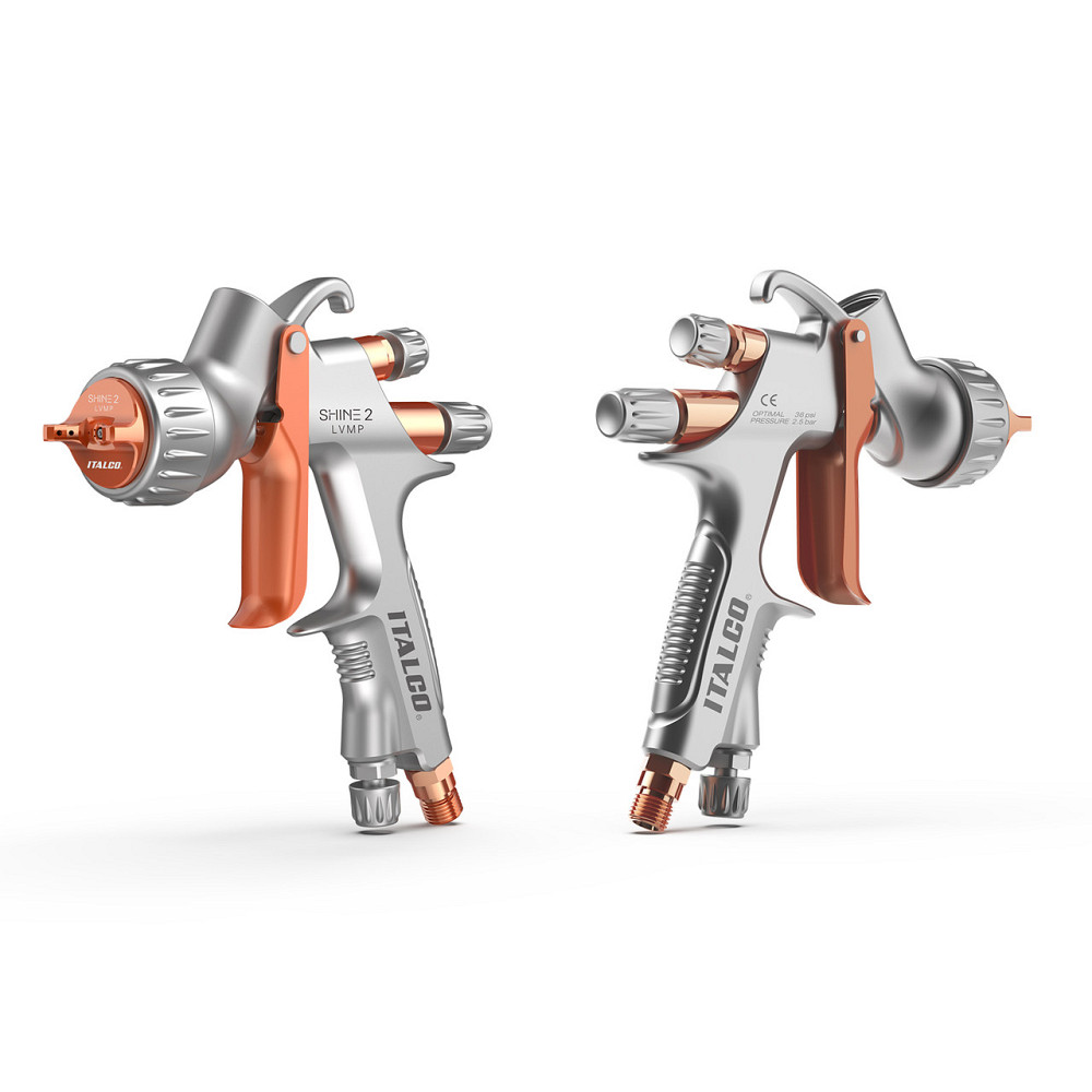 Пистолет окрасочный пневматический LVMP верх.пласт.бачок 600мл, форсунка-1,4мм ITALCO SHINE-2-1.4LM Харьков - изображение 2