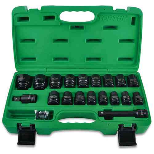 Набор ударных головок для пневмогайковерта TOPTUL 1/2" 10-32мм 27ед. GCAI2701 Харьков