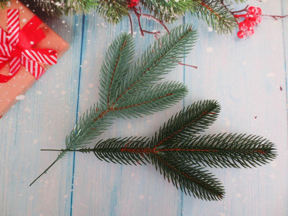 Искусственные ветки ели для рукоделия Элит-3 Голубая (700 шт.) Киев - изображение 10