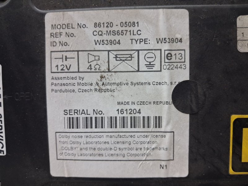 Магнитофон Toyota Avensis T25 2.2 DIESEL 2ADFTV 2002 (б/у) Киев - изображение 5