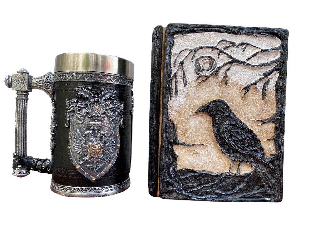 Подарочный набор Кружка 3 Щит и Корона и Блокнот 3 «Тень Ворона» Київ - зображення 3