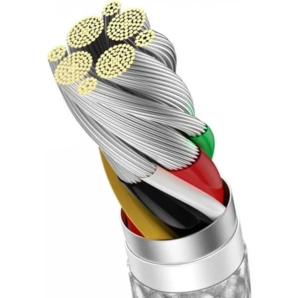 Кабель Baseus Gem Fast-Charging USB to Type-C 100W 1m White (P10373002211-00) (Код товару:40905) Харків - зображення 4