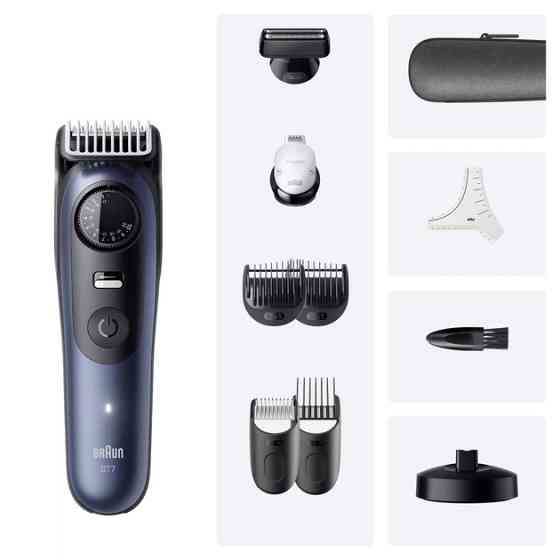 Триммер универсальный Braun Beard Trimmer Series 7 BT7540 4 Вт синий Київ