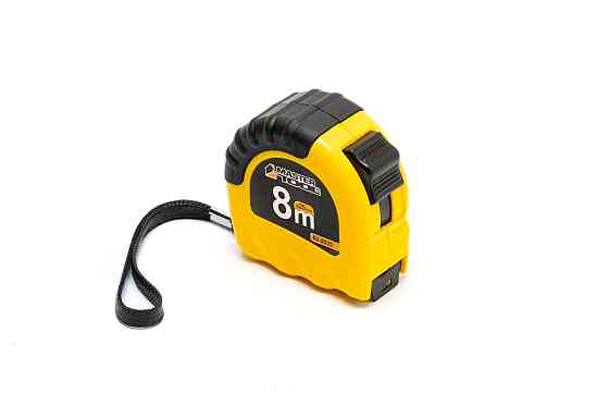 Рулетка MASTERTOOL ″Shiftlock″ 8 м×25 мм фиксатор полотна нейлоновое покрытие 62-8025 Харків