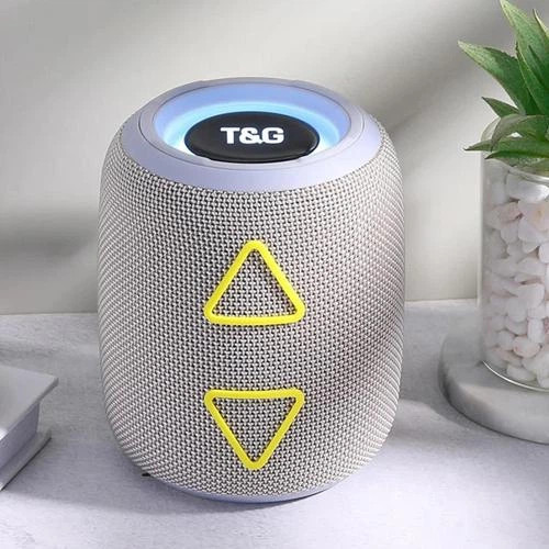Колонка портативная Bluetooth T&G TG655 grey серая Київ - зображення 5