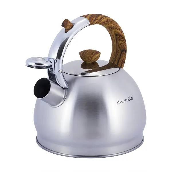 Чайник Kamille 2 л из нержавеющей стали со свистком 0694N Одесса - изображение 6
