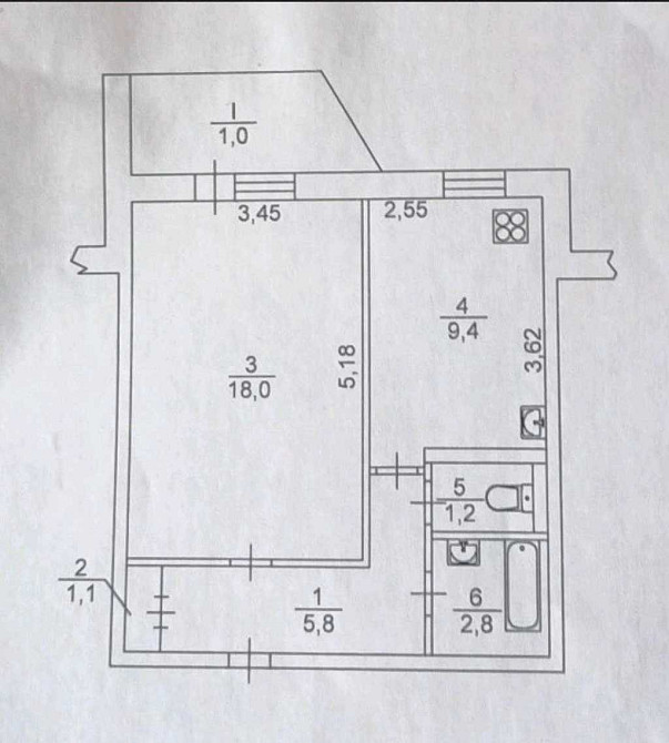 продажа 1-к квартира Киев, Деснянский, 39000 $ Київ - зображення 3