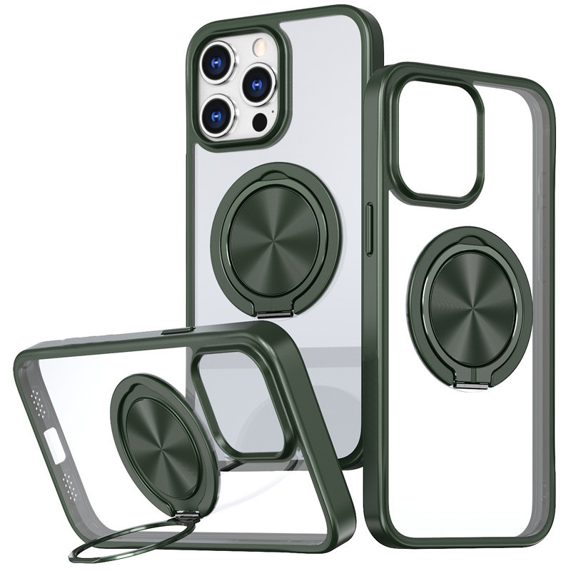 TPU+PC чехол Metal Ring with MagSafe для Apple iPhone 14 Pro Max (6.7") Херсон - зображення 1