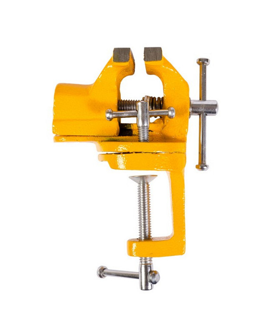 Тиски слесарные поворотные MASTERTOOL 50 мм крепления на струбцине 07-0201 Харьков - изображение 3