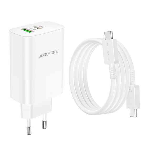 СЗУ Borofone BN10 Sunlight PD65W (1USB-A/1C) + кабель Type-C to Type-C Херсон
