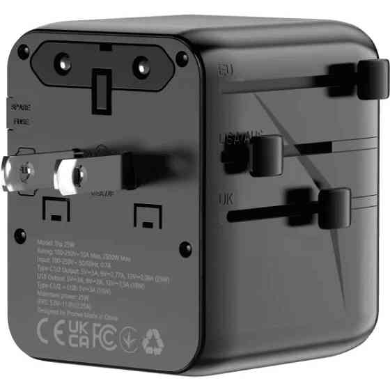 Мережевий перехідник Proove Trip 25W Black (TATL25310001) Харків