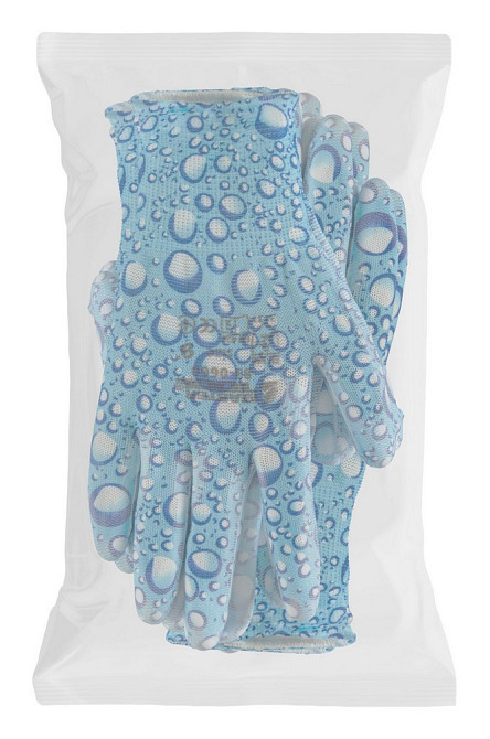 Перчатки бесшовные трикотажные MASTERTOOL "Капля" с полиуретановым покрытием ладони 9" 17-20 г 12 па Харьков - изображение 2