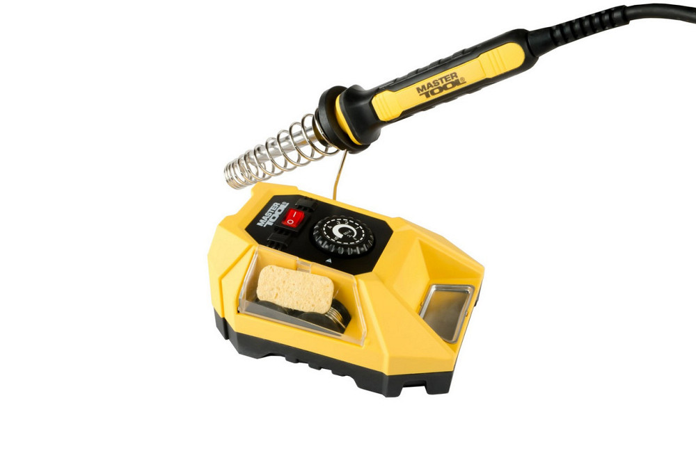 Станция паяльная MASTERTOOL 48 Вт 220V/50Hz 100-500°С 2 насадки 2 катушки припоя ПОС 99% 44-0022 Харків - зображення 1