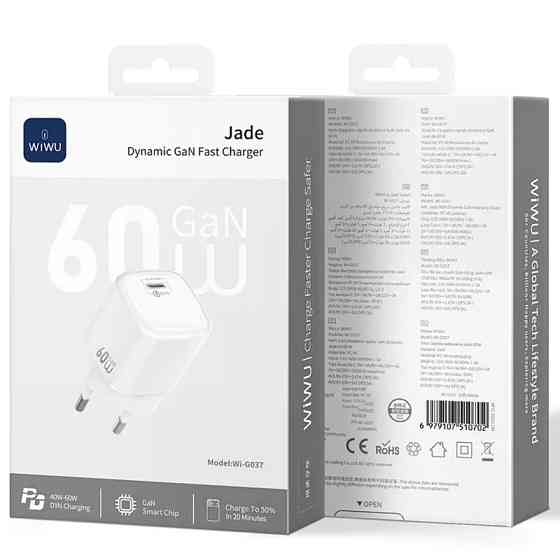 СЗУ WIWU G037 Jelly PD60W GaN (1USB-C) Херсон