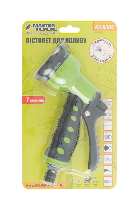Пистолет для полива MASTERTOOL SOFT LINE ½" 7 режимов TPR покрытие 92-9304 Харків - зображення 4