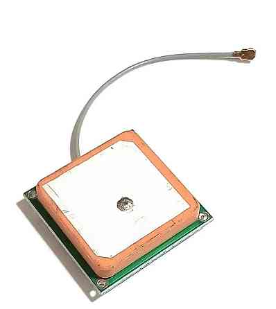 GPS антенна активная керамическая 1575MHz 32dB 25х25 мм, с кабелем 7 см IPEX (82988) Дніпро