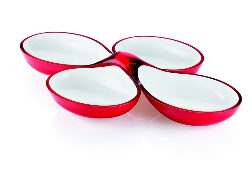 Набір страв для аппетайзеров Guzzini 23650065 2 шт червоні Київ - зображення 1