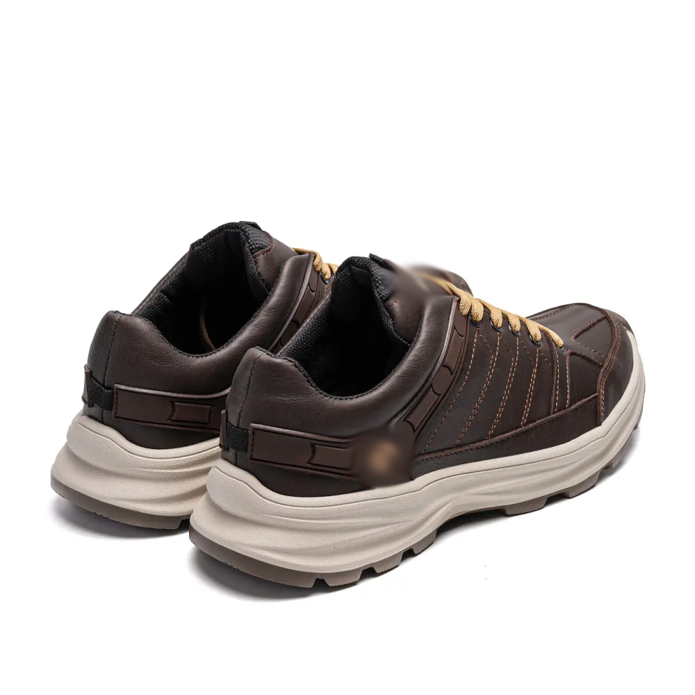 Мужские кожаные кроссовки Clasic Brown Київ - зображення 3