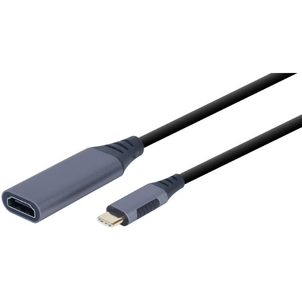 Адаптер Cablexpert HDMI - USB Type-C (F/M) 0.15 м Black (A-USB3C-HDMI-01) (Код товару:34627) Харків - зображення 1