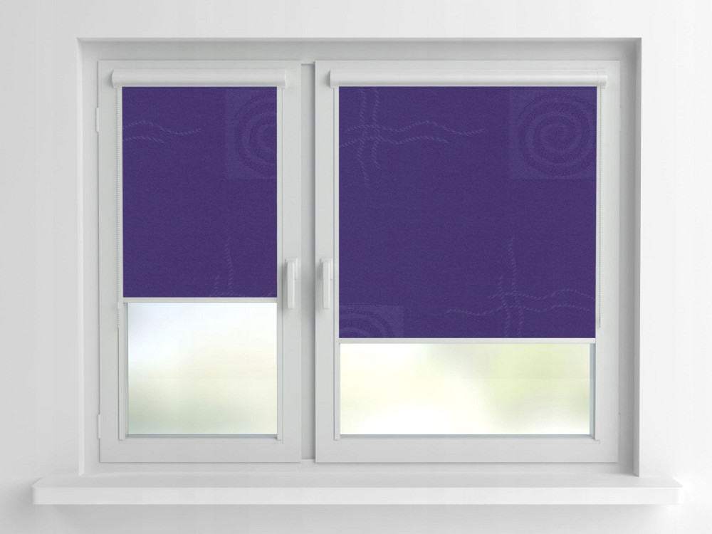 Рулонна штора Rolets Ікеа 2-1804-450 45x170 см закритого типу Смарагдово-синя Київ - зображення 1